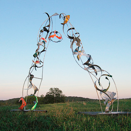 Gate sculpture